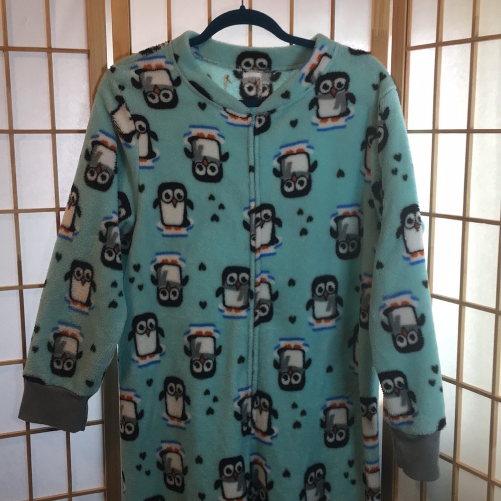 blue penguin onesie